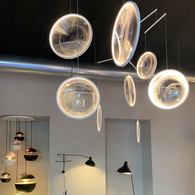 Immagine contenente lampade di design di un progetto o in vendita presso Casa delle lampadine